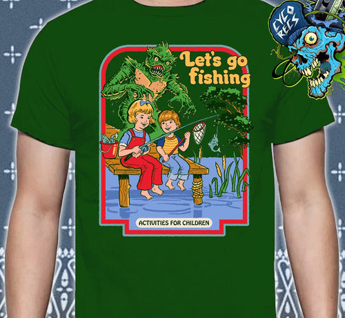 Vintage Evil Kids - Lets Go Fishing - Polera
