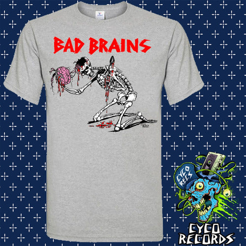 Bad Brains - Skelleton - Polera - 10 / Blanco