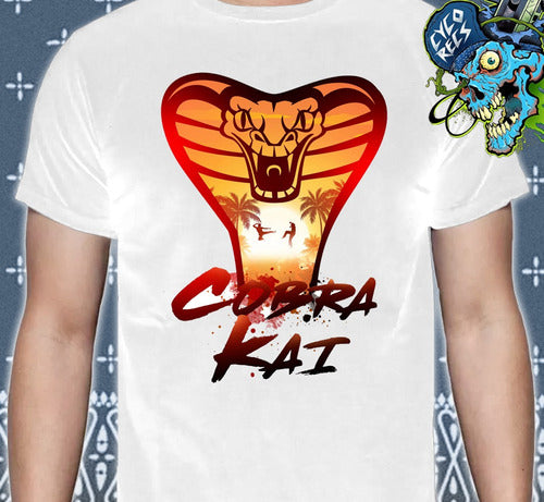 Cobra Kai - Cobra Comic - Polera - 10 / Blanco
