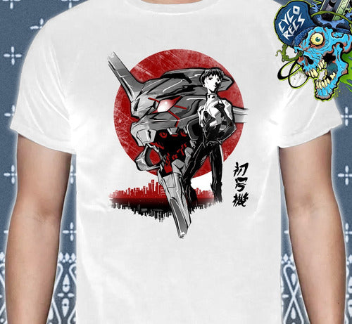 Evangelion  Rojo 2  Animación Japonesa  Polera -  - Polera