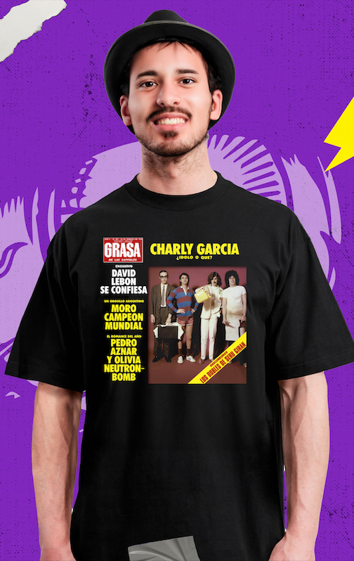 Charly Garcia - La Grasa De Las Capitales - Polera