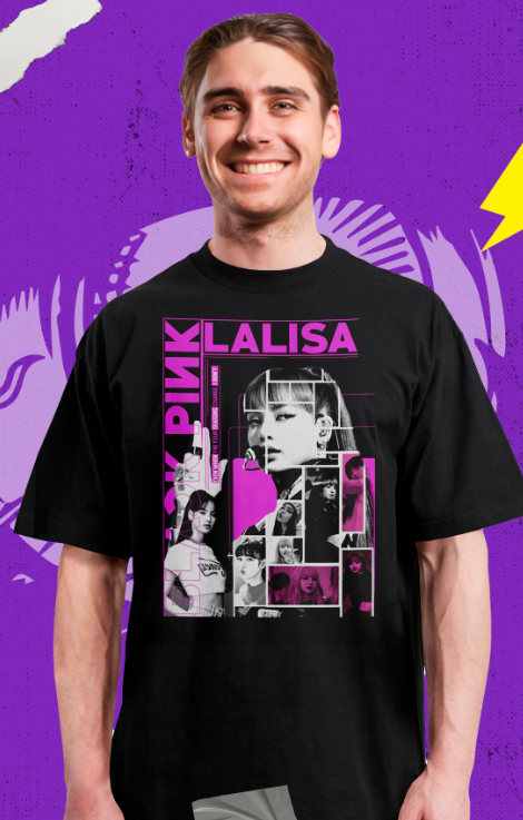 Lalisa - Black Pink Collage - Polera