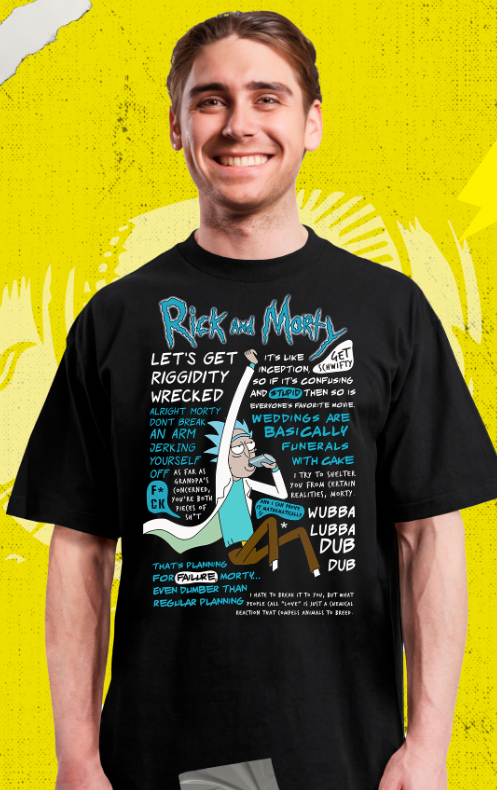 Rick And Morty - Rick Phrases - Polera