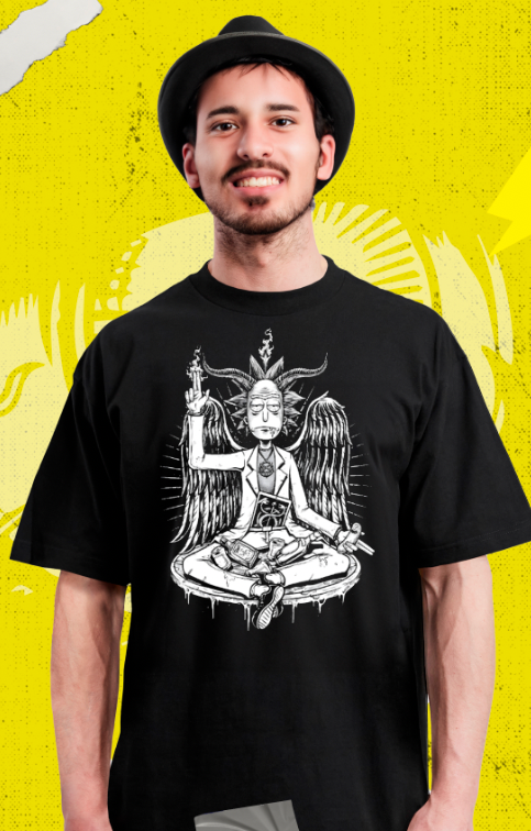 RIck And Morty - Rick Baphomet - Polera