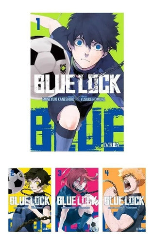 Pack Blue Lock  Tomos 1 , 2, 3 Y 4 Ivrea Arg. + Regalo