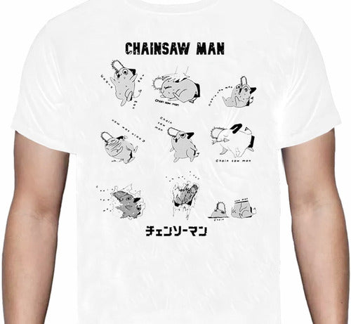 Chainsaw Man - Pochita Collage - Polera