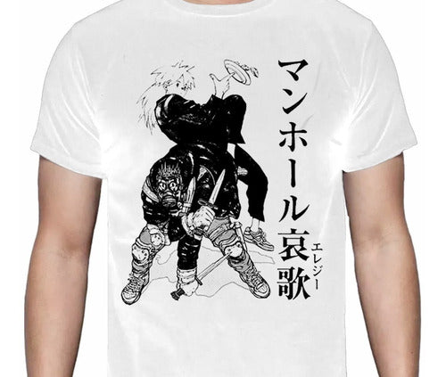 Dorohedoro - Nikaido Caiman - Polera - s / Blanco