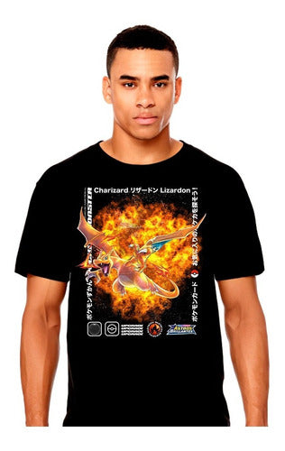 Pokemon Charizard Tcg - Cartas Pokemon - Polera