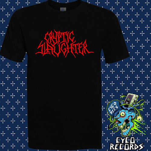 Cryptic Slaughter - Logo - Polera - 10 / Blanco