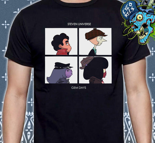Steven Universe - Gem Days Gorillaz - Polera