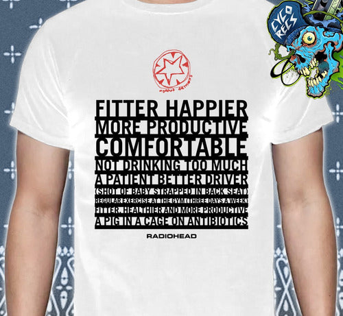 Radiohead - Fitter Happier - Polera