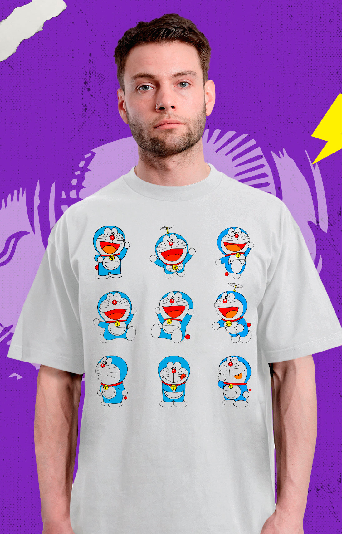 Doraemon Poses - Gato Cosmico - Polera