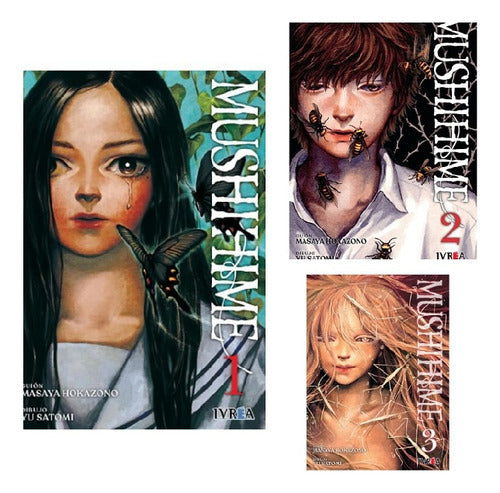 Pack Mushihime  Tomos 1 , 2 Y 3 Ivrea Arg. + Regalo