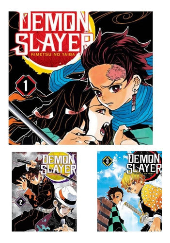 Pack Demon Slayer Tomos 1,2 Y 3 Ivrea Arg. + Reg.