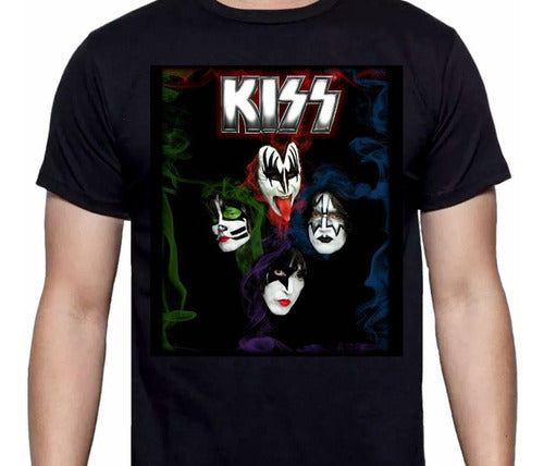 Kiss - Faces 2 Logo - Polera