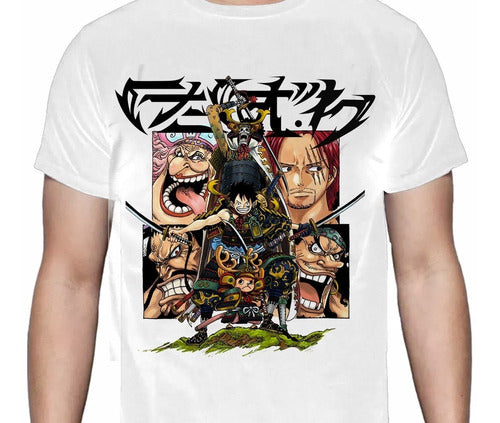 One Piece - Luffy Wano Samurai - Polera