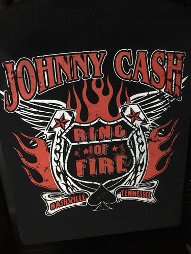 Johnny Cash - Ring Of Fire - Polera- Cyco Records