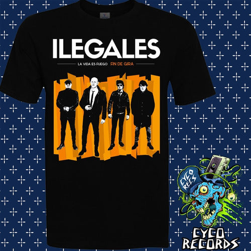 Ilegales - La Vida Es Fuego - Polera