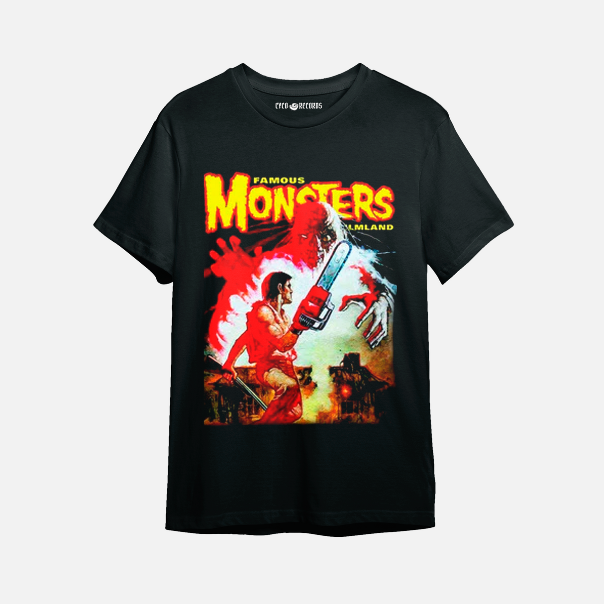 Famous Monsters Chainsaw - Peliculas De Culto - Polera