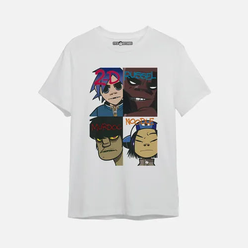 Gorillaz - Cuadros - Polera