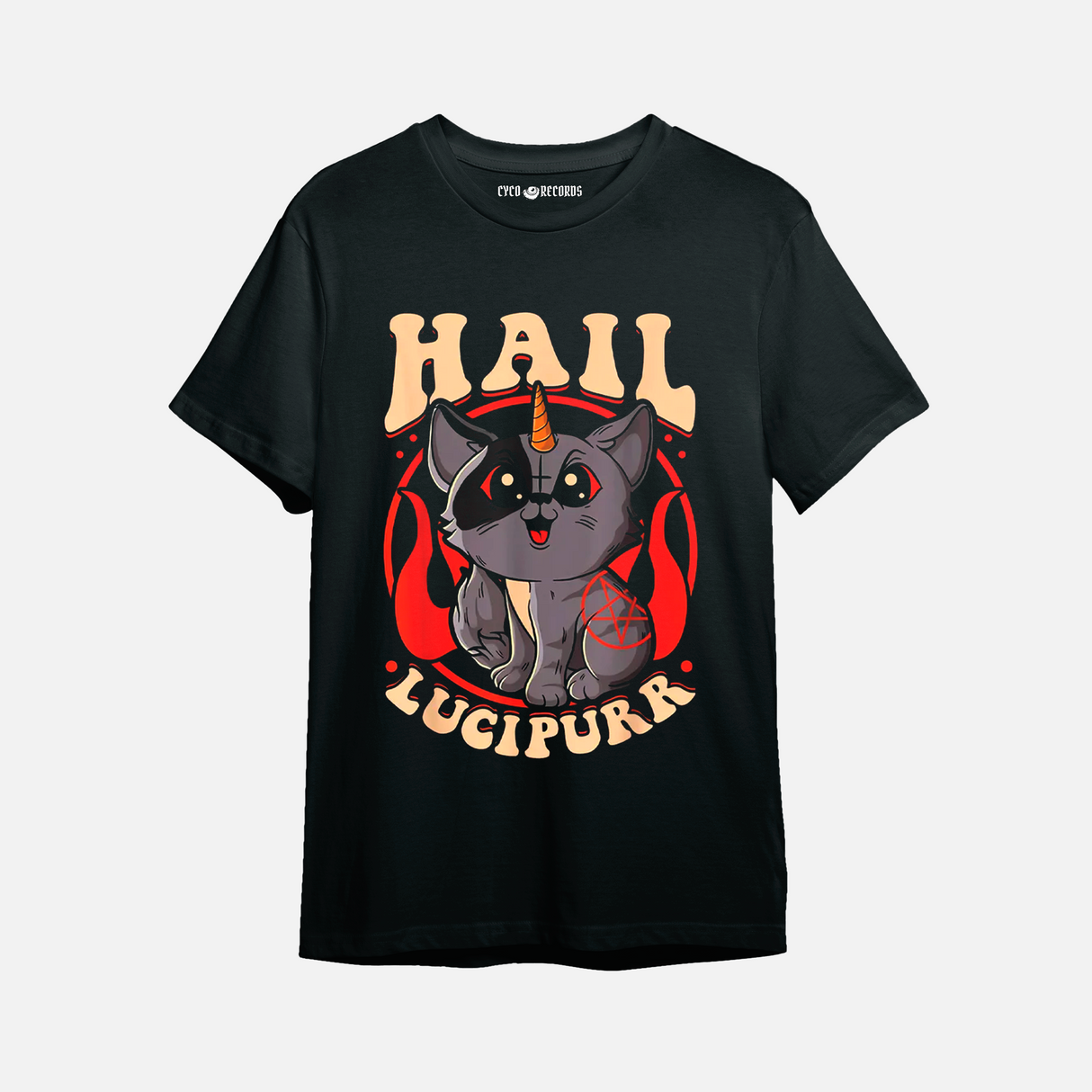Hail Lucipurr - Gato Satan Kawaii - Polera