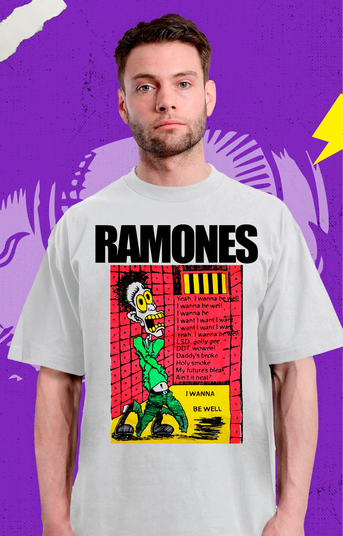 Ramones I Wanna Be Well - Hardcore Punk / Rock - Polera