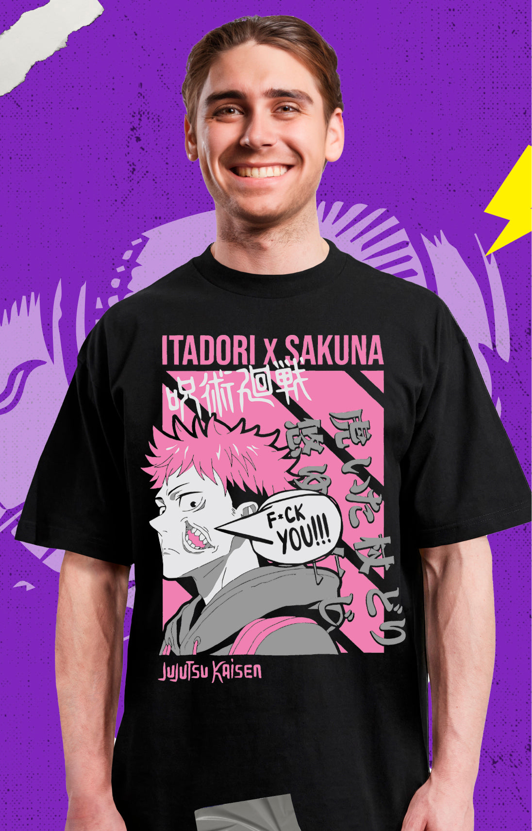 Jujutsu Kaisen - Itadori Fck you - Polera