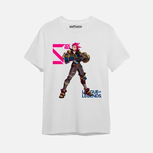 League Of Legends - Vi - Polera Blanca