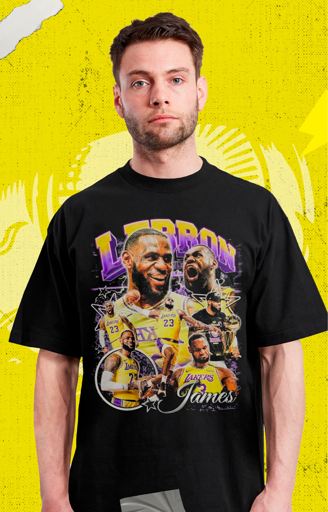 Lebron James - Basquetbol Collage - Polera