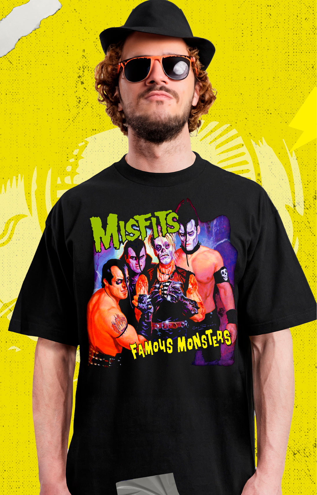 Misfits Famous Monsters - Hardcore Punk - Polera