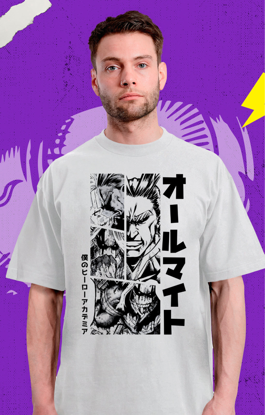 Boku No Hero - All Might - Polera - s / Blanco