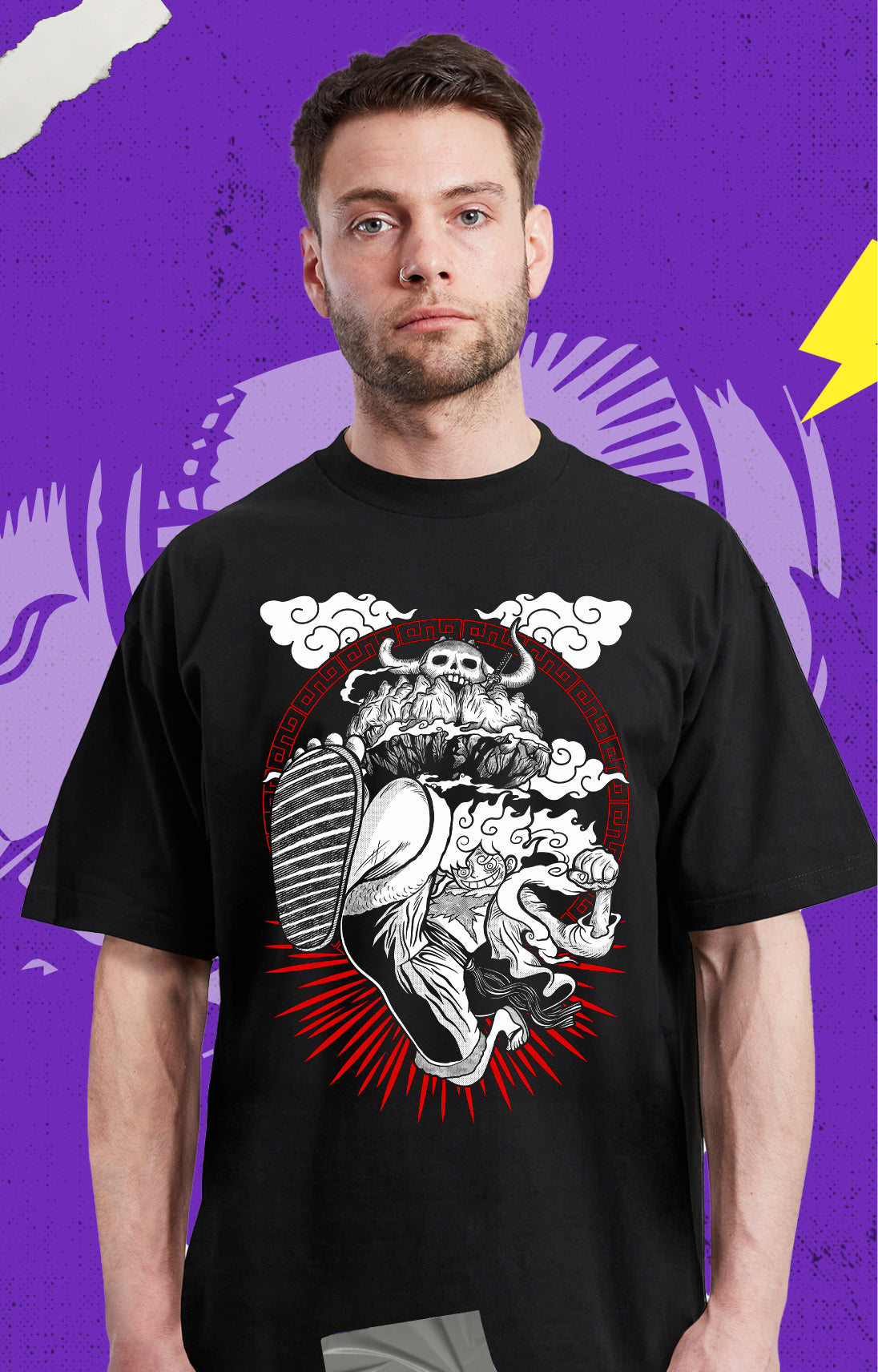 One Piece - Luffy Gear 5 Onigashima - Polera