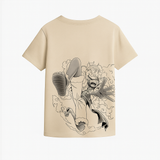 One Piece - Luffy Scar - Polera Beige