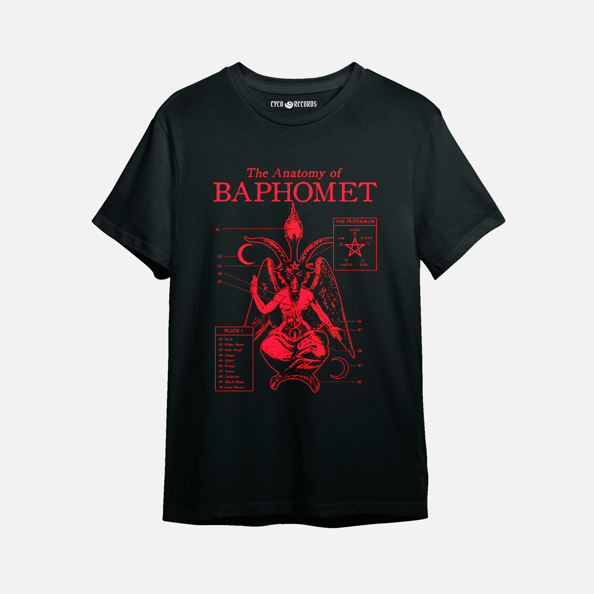 Baphomet - Anatomy - Polera