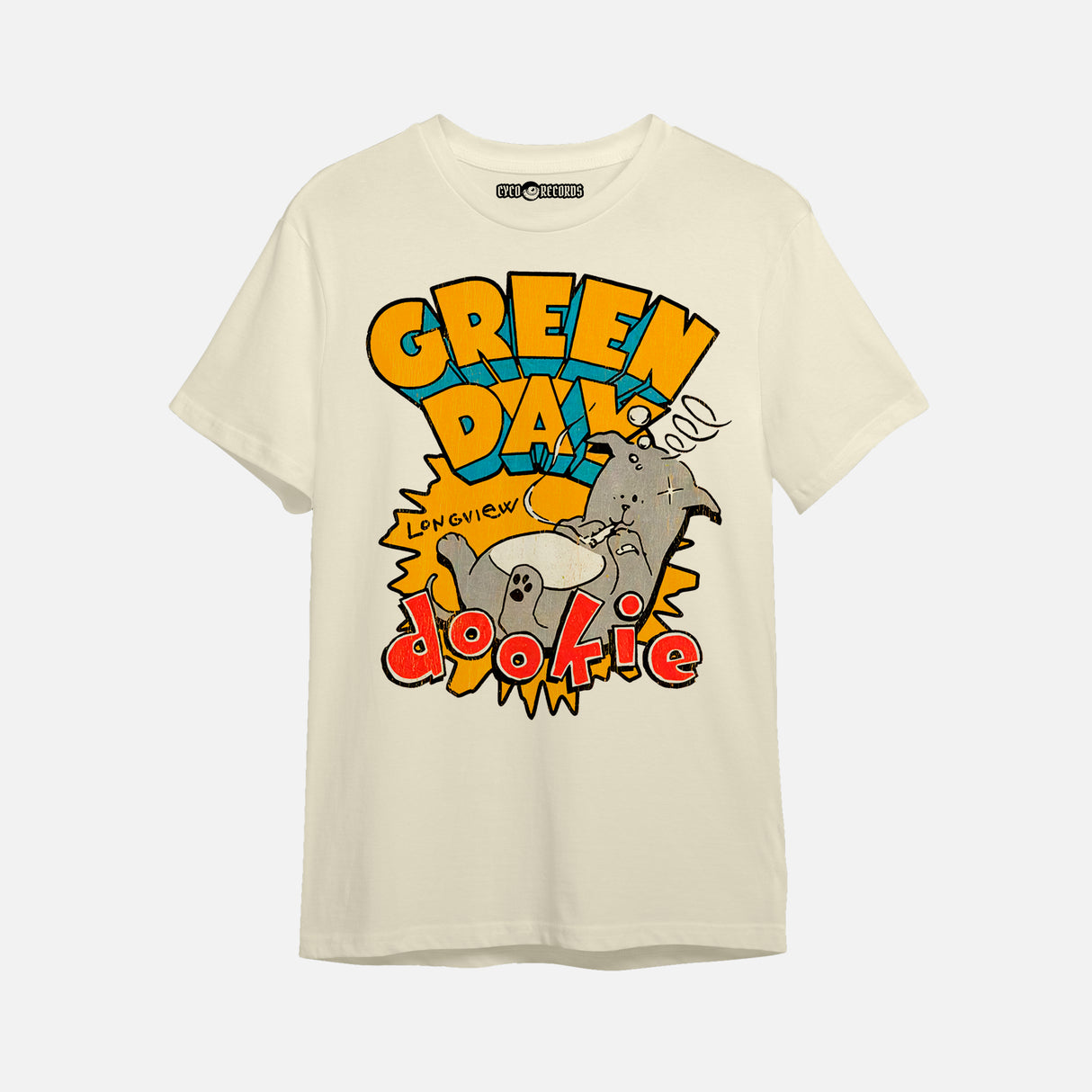 Green Day - longview - Polera Crema