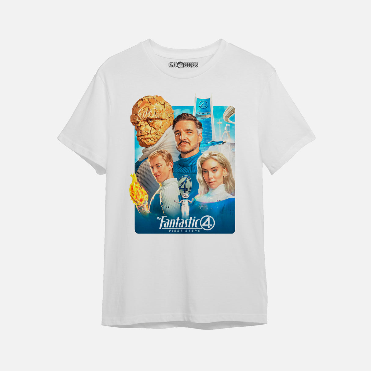 Los Cuatro Fantasticos - First Steps Poster - Polera