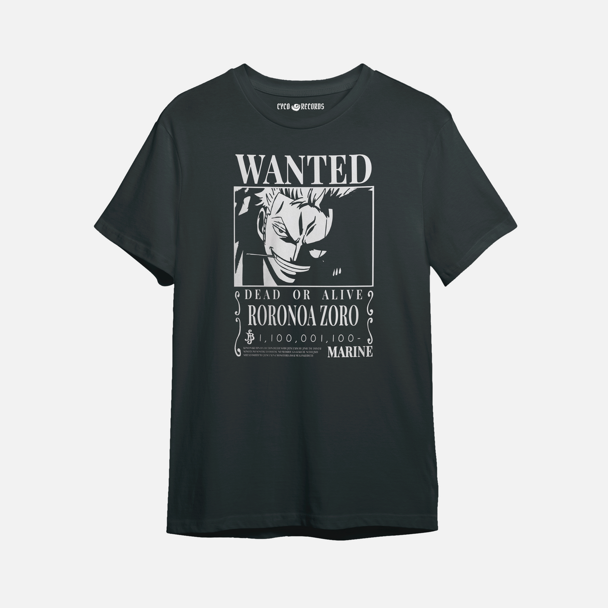 One Piece - Zoro Wanted - Polera