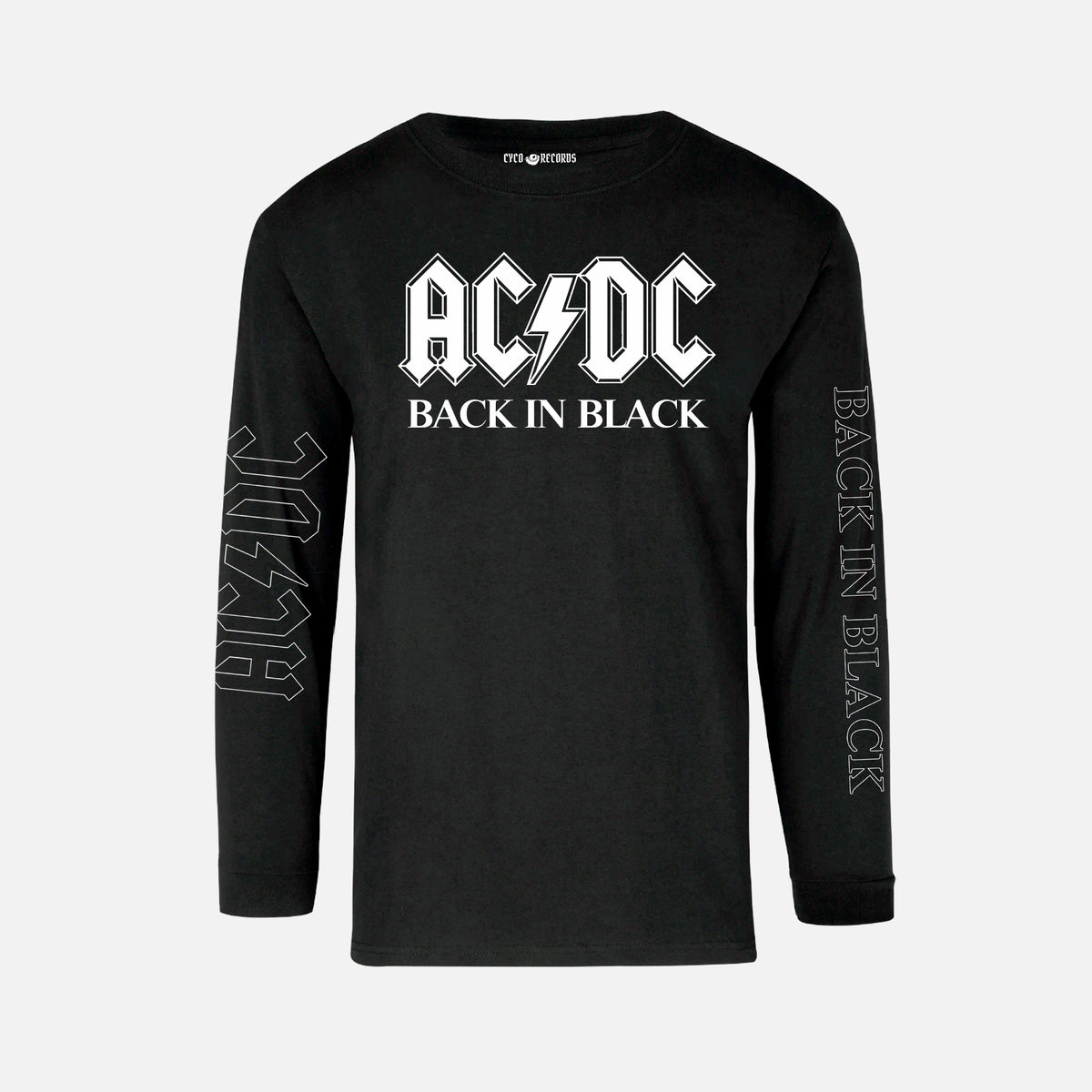 AC DC - BACK IN BLACK - Polera Manga Larga