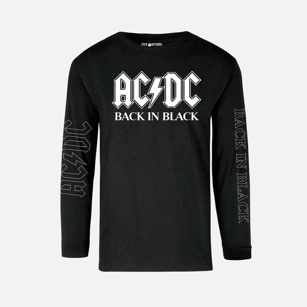 AC DC - BACK IN BLACK - Polera Manga Larga