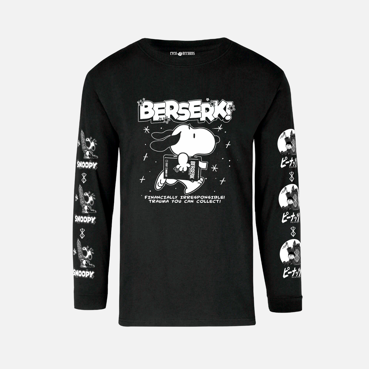 Snoopy - Berserk - Polera Manga Larga