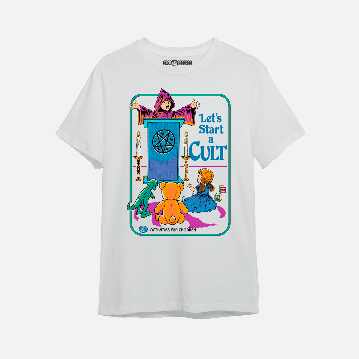 Vintage Evil Kids - Cult - Polera Blanca