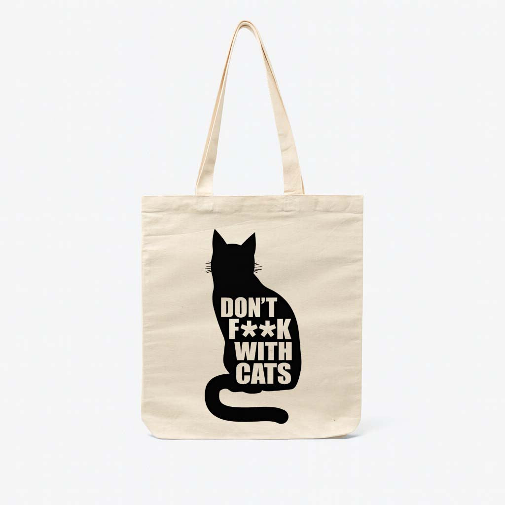 Gato - Dont Fuck with cats - Totebag Beige