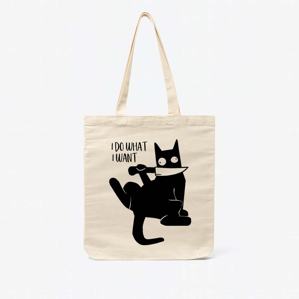 Gato - I do What I Want - Totebag Beige