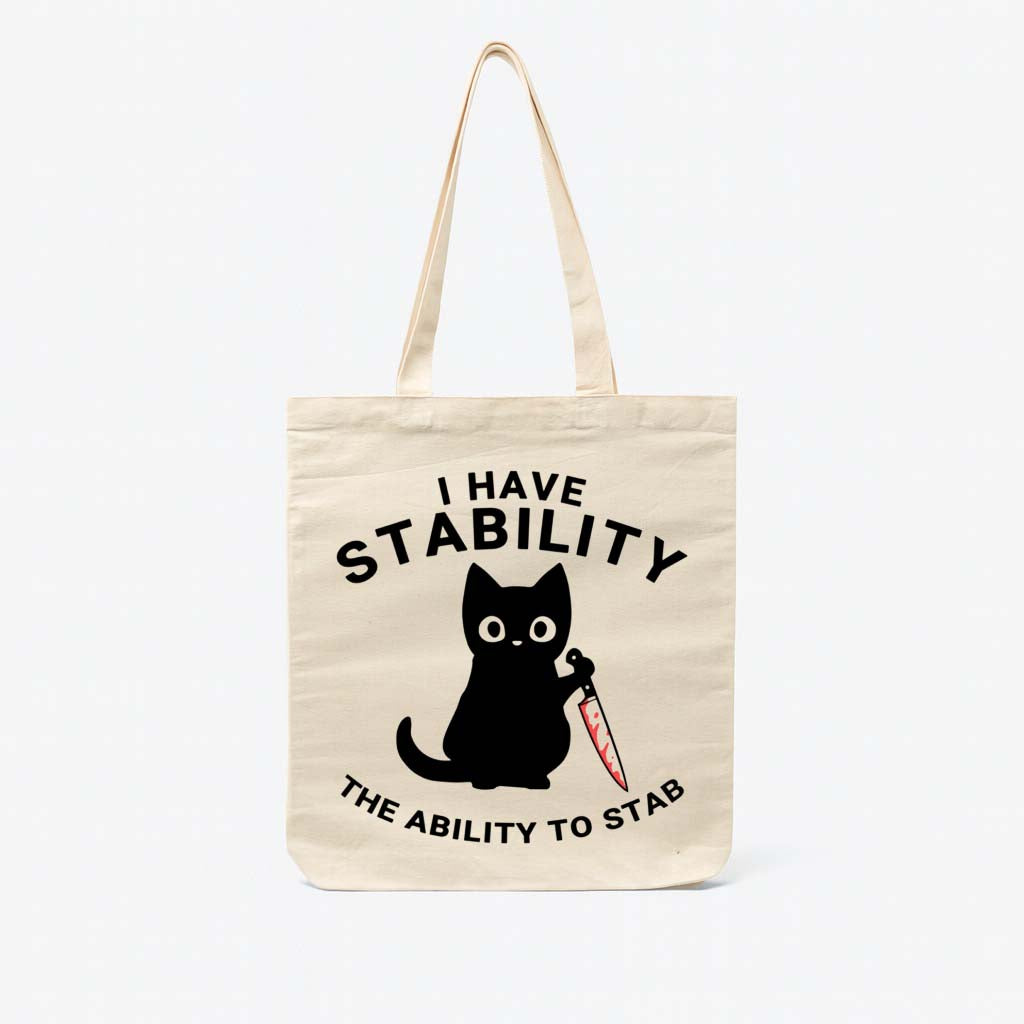 Gato - I Have Stability - Totebag Beige