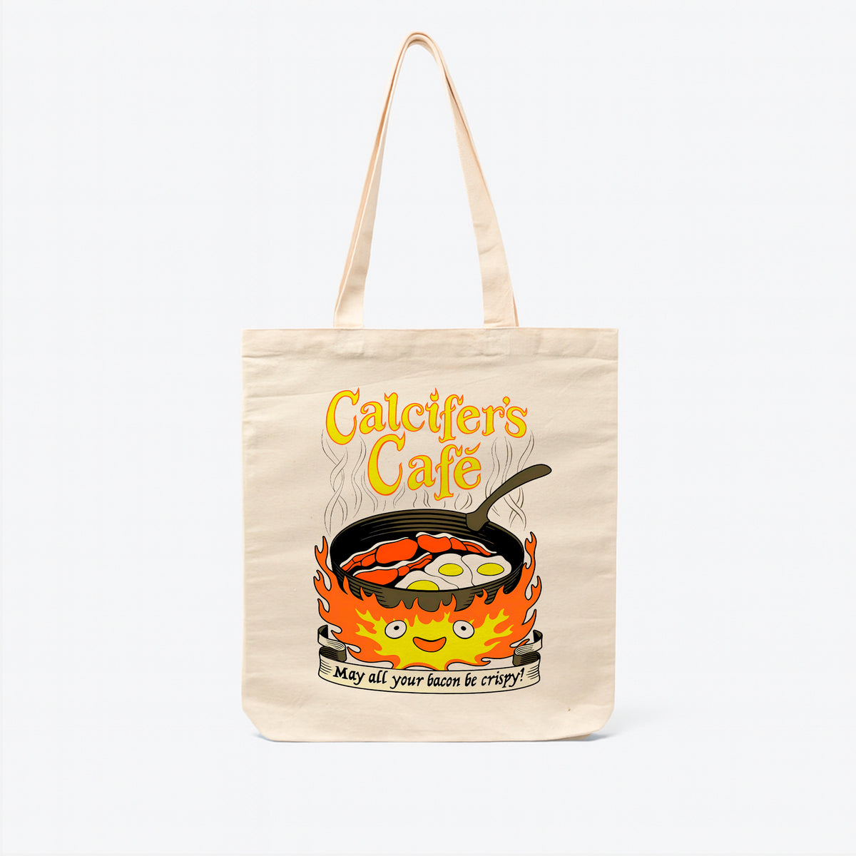 Ghibli - Calcifer Cafe - Totebag Beige