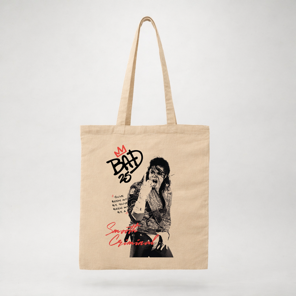 Michael Jackson Bad - Totebag Beige