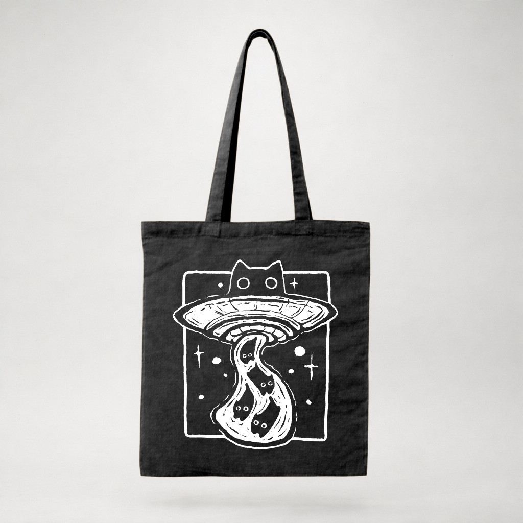 Ufocat - Totebag Negra
