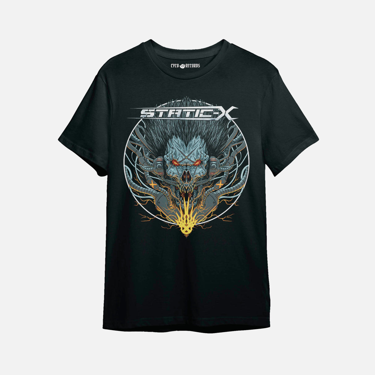 Static X - Cyber Skull - Polera