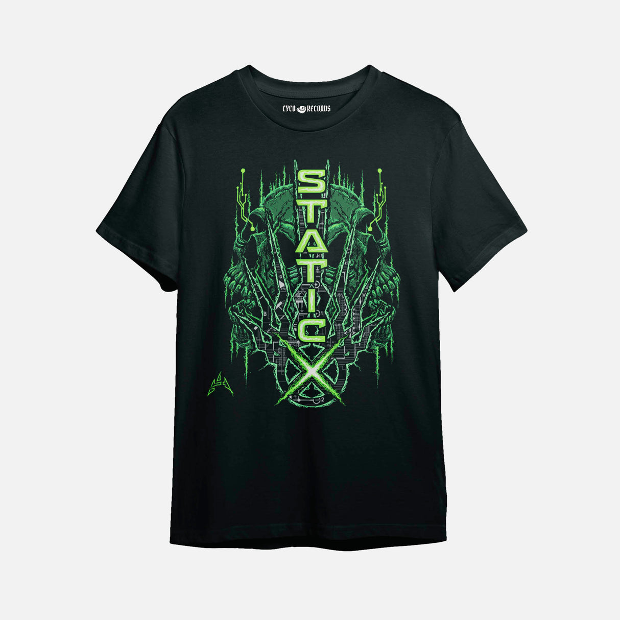 Static X - Green - Polera