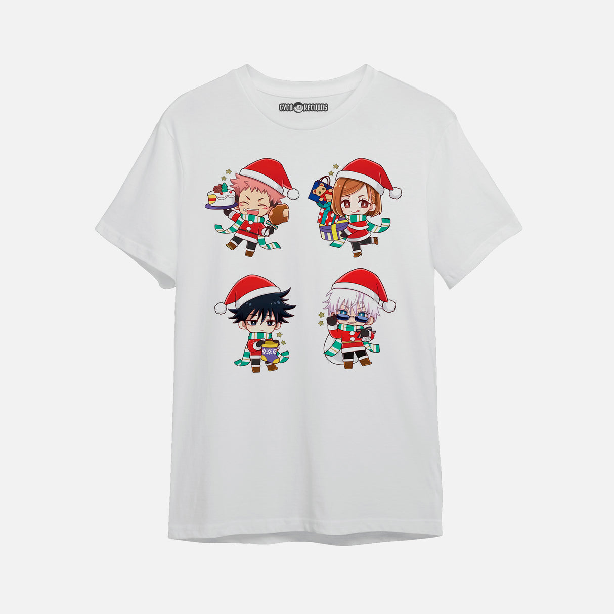 Jujutsu Kaisen - Chibis Navideños - Polera